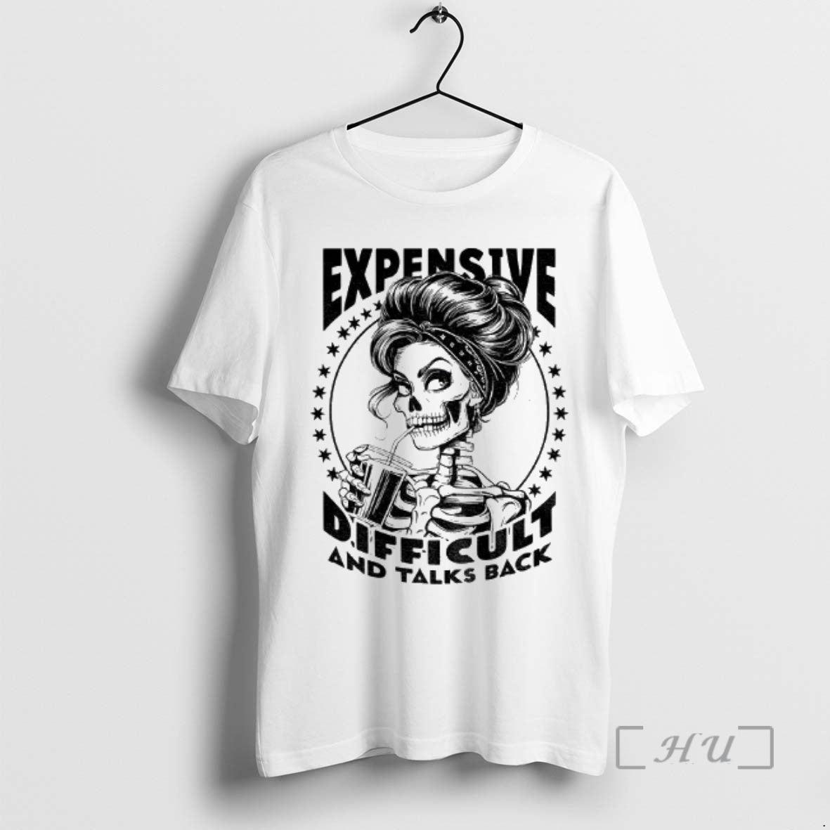 Officials Girl Skeleton Expensive Difficult And Talks Back Vintage T-Shirts, Hoodie, Sweatshirt | InkNestWear.com