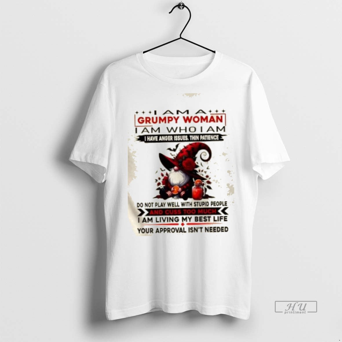 Officials Gnomes Wizard I Am A Grumpy Woman I Am Who I Am I Have T-Shirts, Hoodie, Sweatshirt | InkNestWear.com
