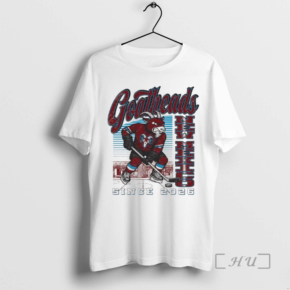 Officials Goatheads New Mexico Hockey Mascot Since 2026 Graphic T-Shirts, Hoodie, Sweatshirt | InkNestWear.com