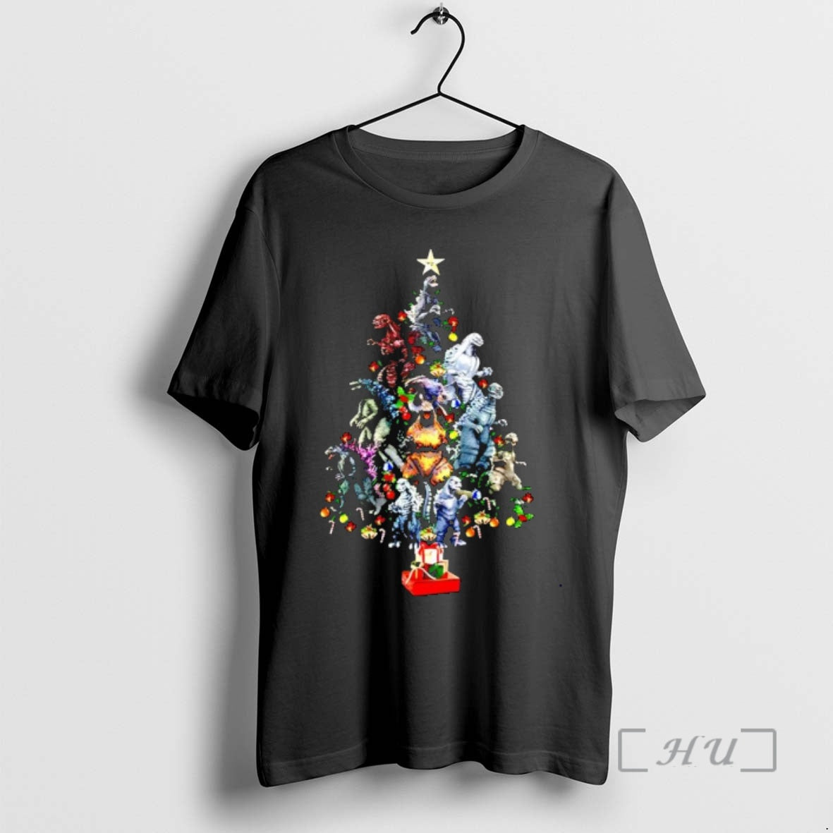 Officials Godzilla Christmas Tree Kaiju Holiday T-Shirts, Hoodie, Sweatshirt | InkNestWear.com