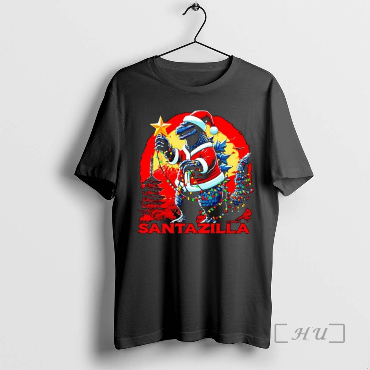 Officials Godzilla Ramen Kaiju Santazilla Christmas T-Shirts, Hoodie, Sweatshirt | InkNestWear.com