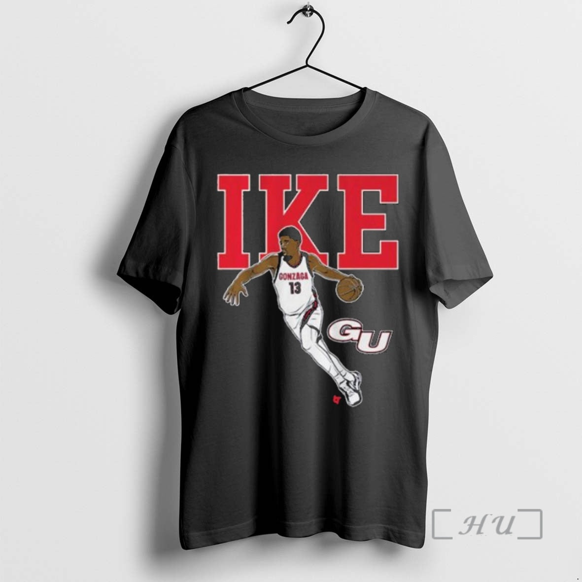 Officials Gonzaga Basketball Graham Ike Name Pose Circle Black T-Shirts, Hoodie, Sweatshirt | InkNestWear.com