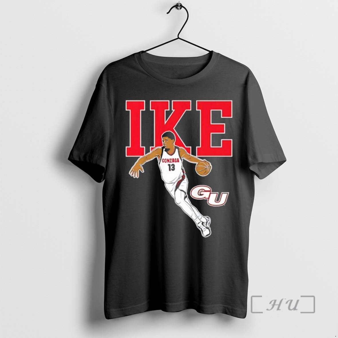 Officials Gonzaga Bulldogs Basketball Graham Ike 13 Pose T-Shirts, Hoodie, Sweatshirt | InkNestWear.com