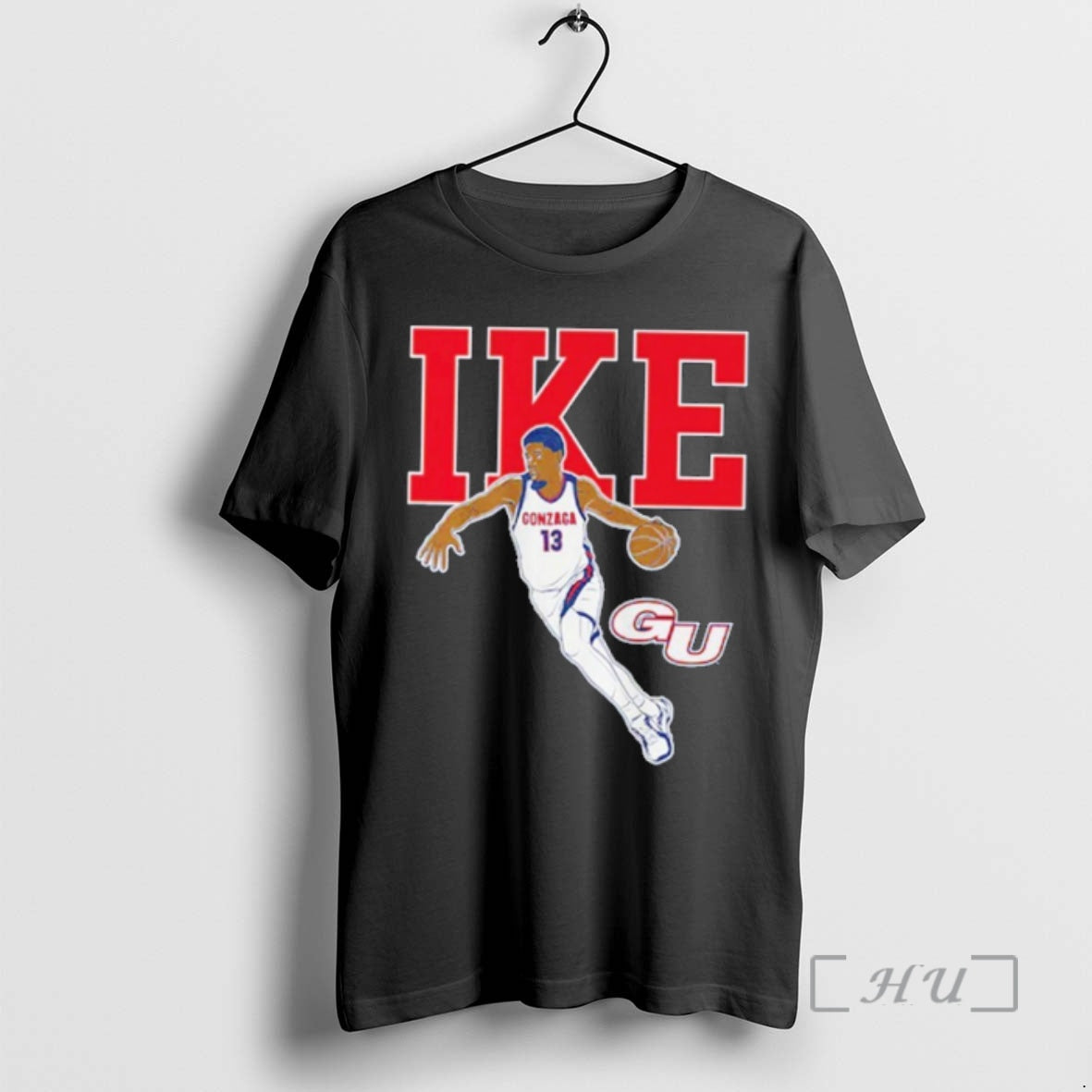 Officials Gonzaga Bulldogs Graham Ike Name Pose T-Shirts, Hoodie, Sweatshirt | InkNestWear.com