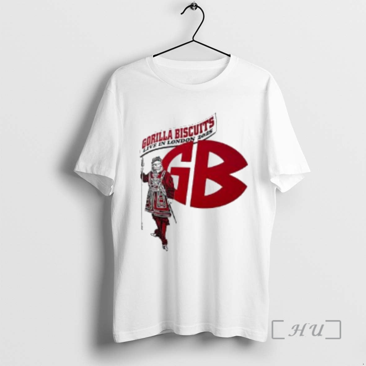Officials Gorilla Biscuits Live In London 2025 Red Logo Graphic T-Shirts, Hoodie, Sweatshirt | InkNestWear.com