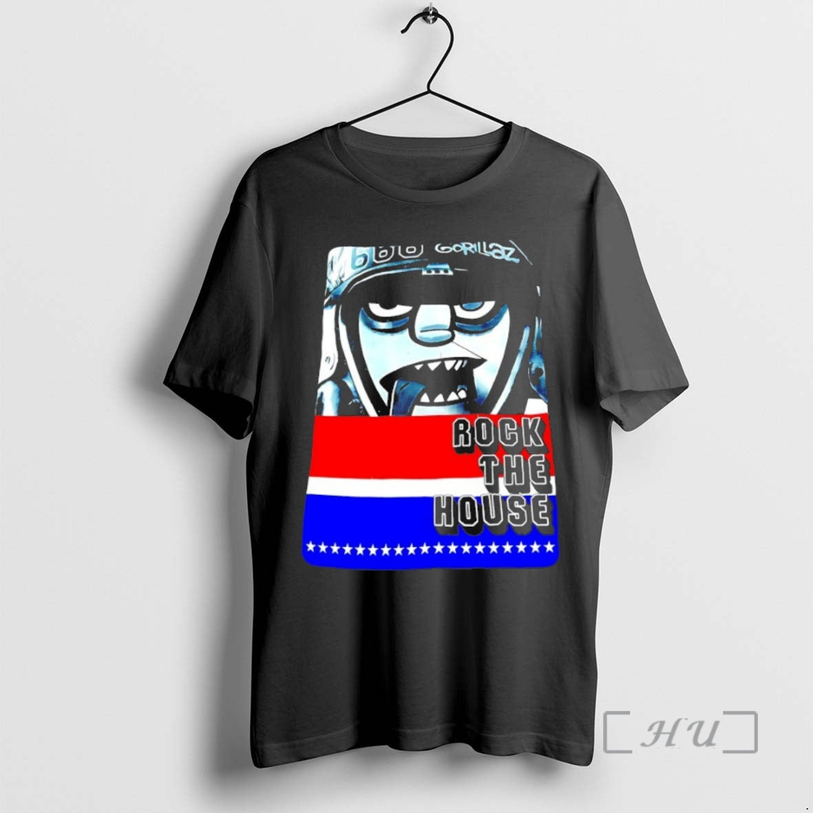 Officials Gorillaz Rock The House T-Shirts, Hoodie, Sweatshirt | InkNestWear.com