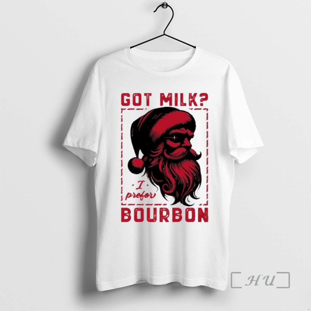 Officials Got Milk Santa I Prefer Bourbon Christmas T-Shirts, Hoodie, Sweatshirt | InkNestWear.com