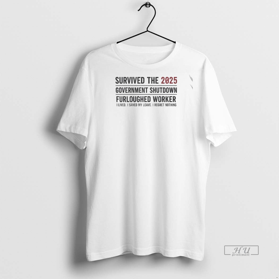 Officials Government Shutdown Survivor The 2025 Furloughed Worker I Lived I Saved My Leave T-Shirts, Hoodie, Sweatshirt