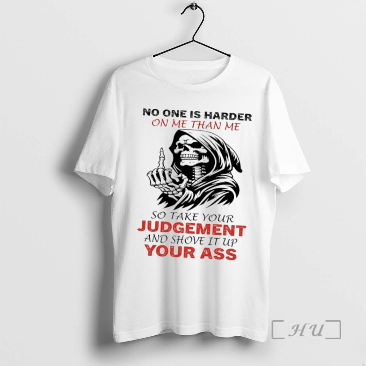 Officials Grim Reaper No One Is Harder On Me Than Me So Take Your Judgement T-Shirts, Hoodie, Sweatshirt | InkNestWear.com