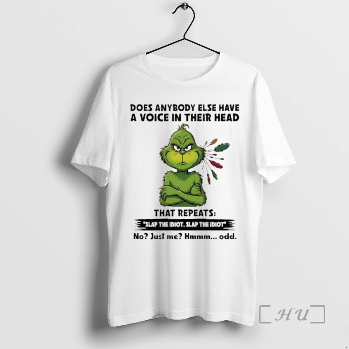 Officials Grinch Christmas Does Anybody Else Have A Voice In Their Head Premium T Shirts Hoodie, Sweatshirt | InkNestWear.com