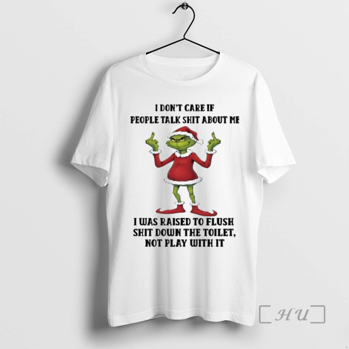 Officials Grinch Christmas I Dont Care If People Talk Shit About Me Premium T Shirts Hoodie, Sweatshirt | InkNestWear.com