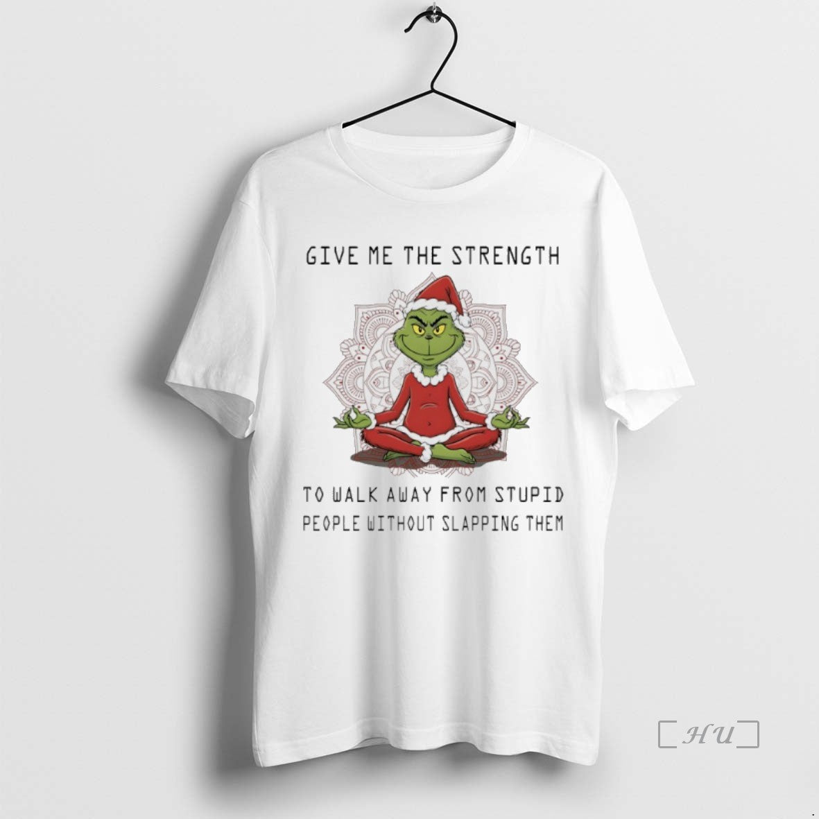 Officials Grinch Christmas Mandala Give Me The Strength To Walk Away From Stupid People Without T-Shirts, Hoodie, Sweatshirt