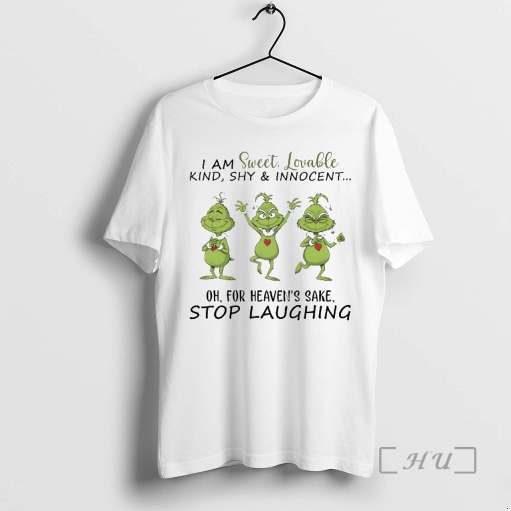 Officials Grinch Christmas Dance I Am Sweet Lovable Kind Shy And Innocent For Heavens Sake T-Shirts, Hoodie, Sweatshirt