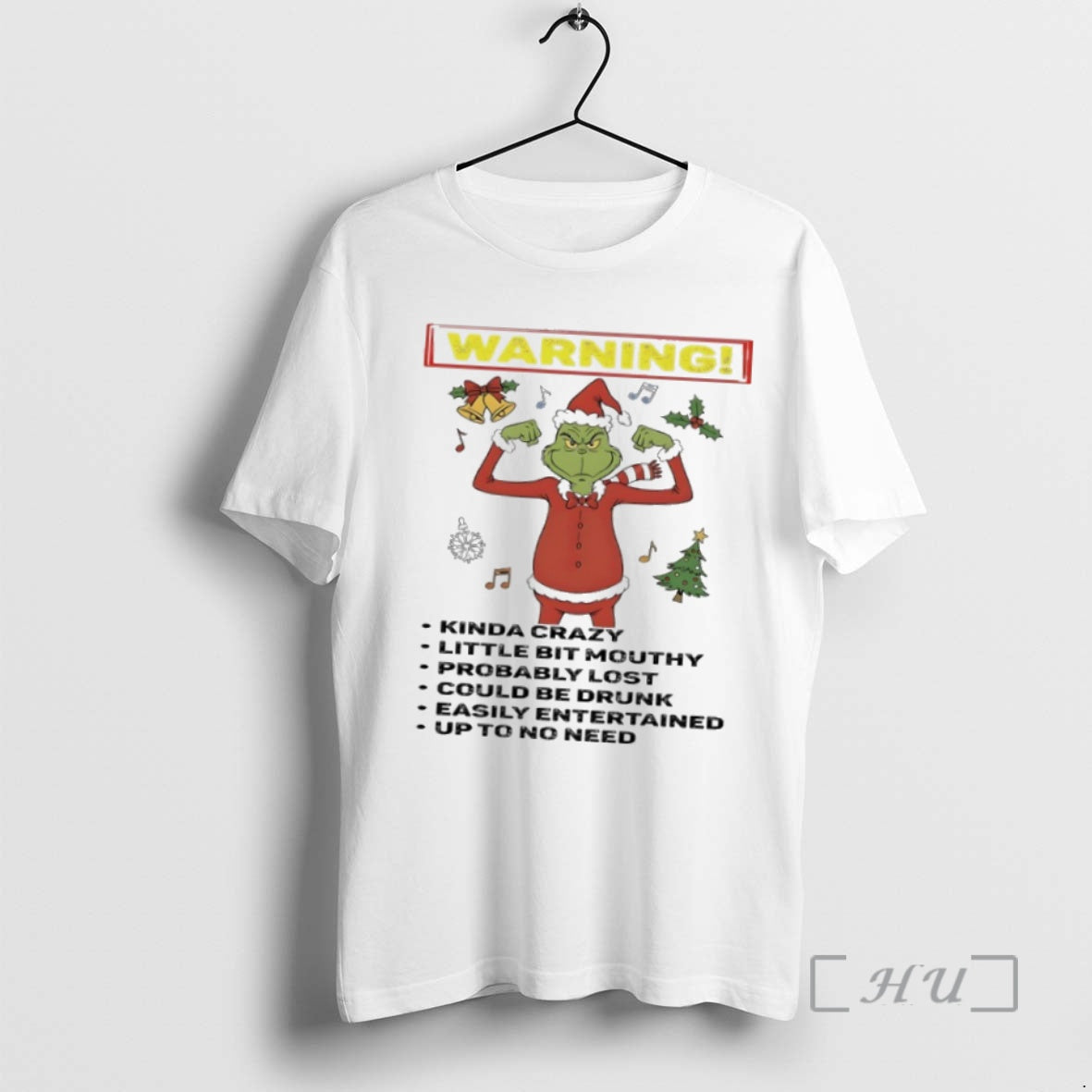 Officials Grinch Christmas Warning Kinda Crazy Little Bit Mouthy Easily Entertained Up To No Need T-Shirts, Hoodie,...