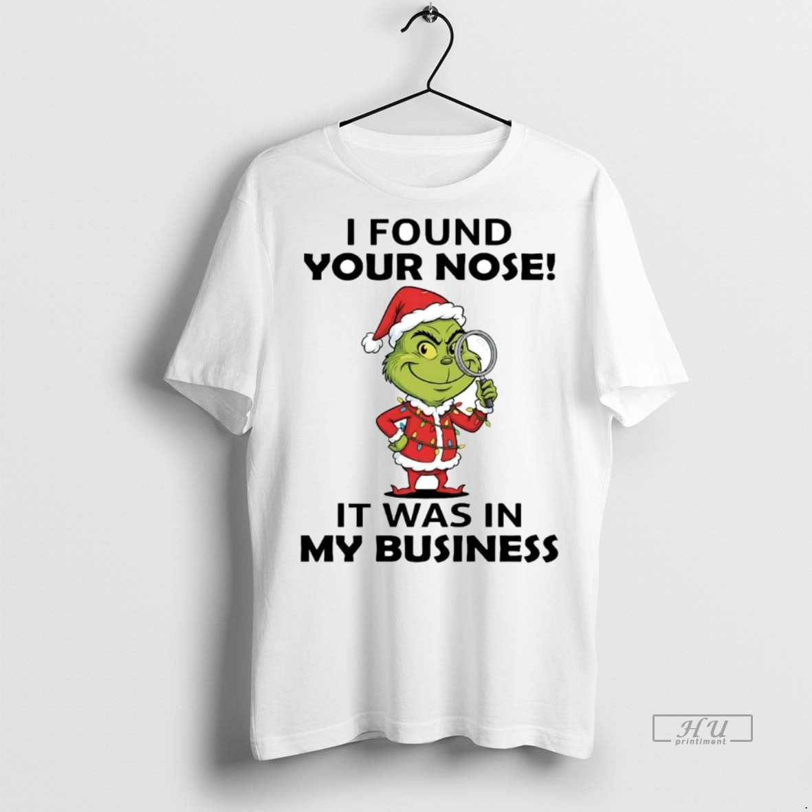Officials Grinch I Found Your Nose It Was In My Business Christmas Premium T-Shirts, Hoodie, Sweatshirt | InkNestWear.com
