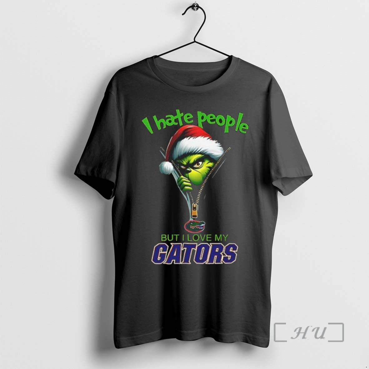 Officials Grinch I Hate People But I Love My Florida Gators Merry Christmas T Shirts