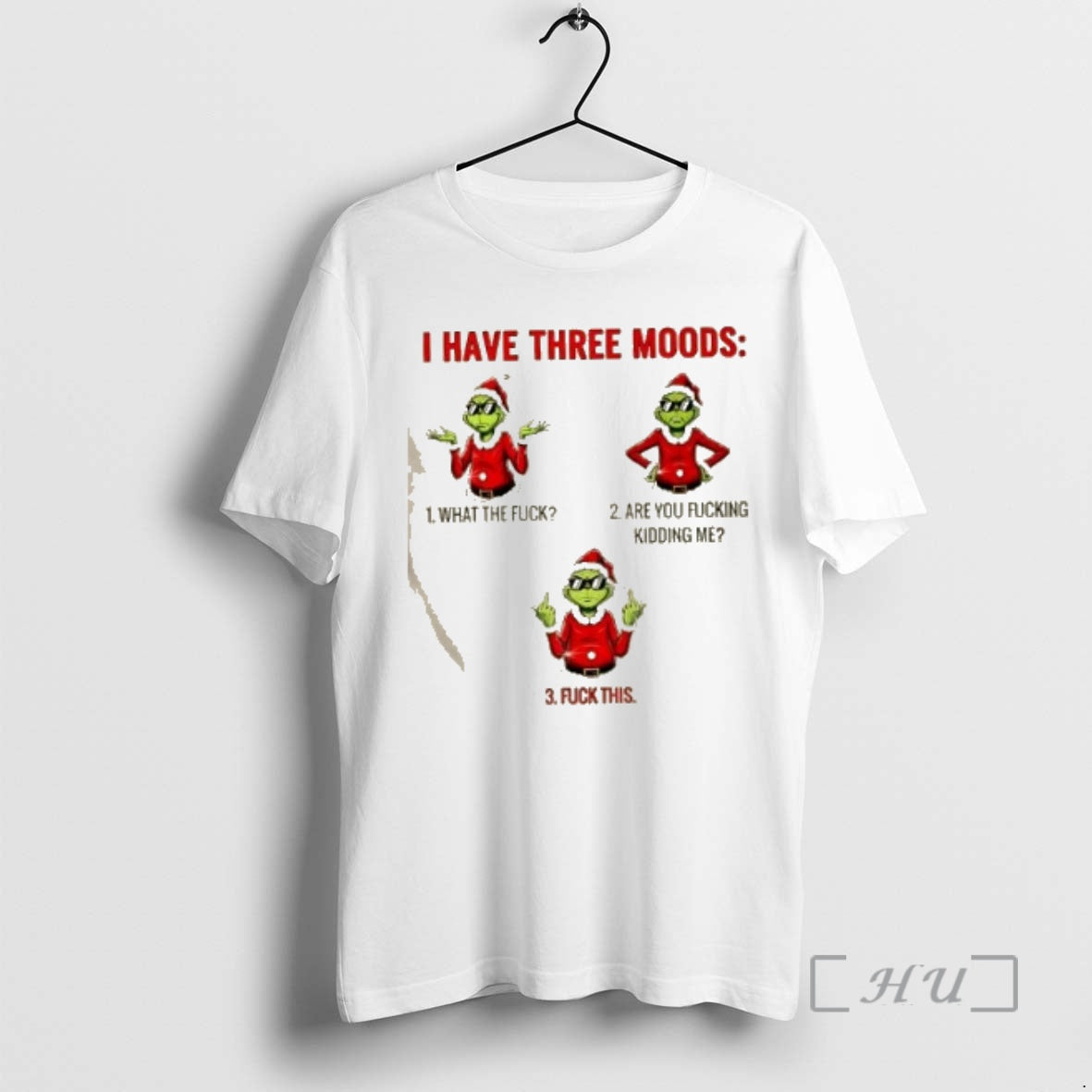 Officials Grinch I Have Three Moods Christmas T-Shirts, Hoodie, Sweatshirt | InkNestWear.com