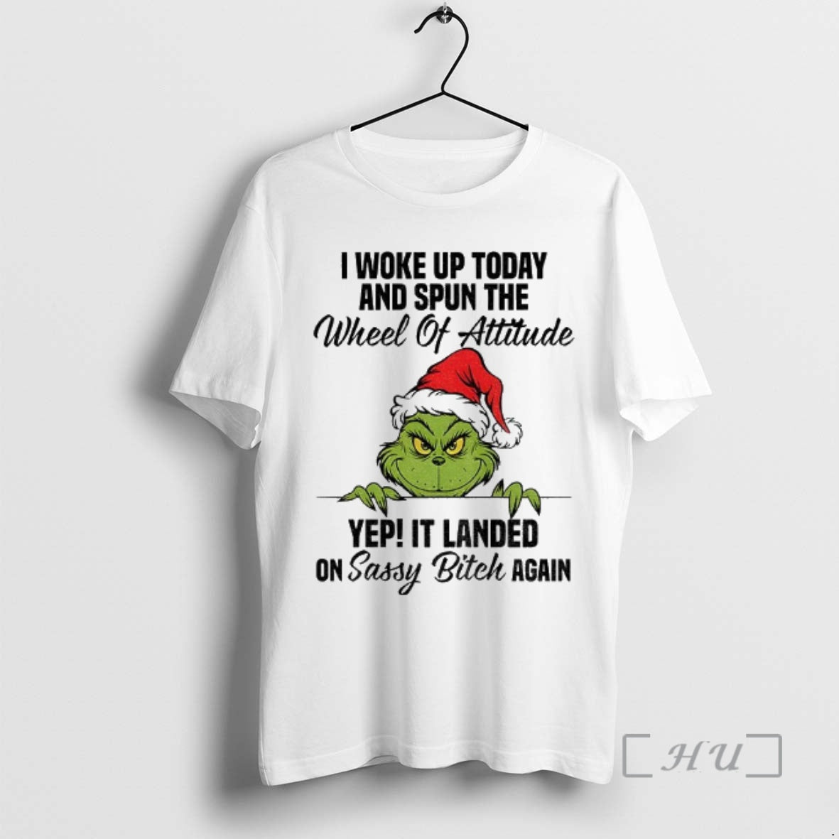 Officials Grinch I Woke Up Today And Spun The Wheel Of Attitude Yep It Landed T-Shirts, Hoodie, Sweatshirt | InkNestWear.com