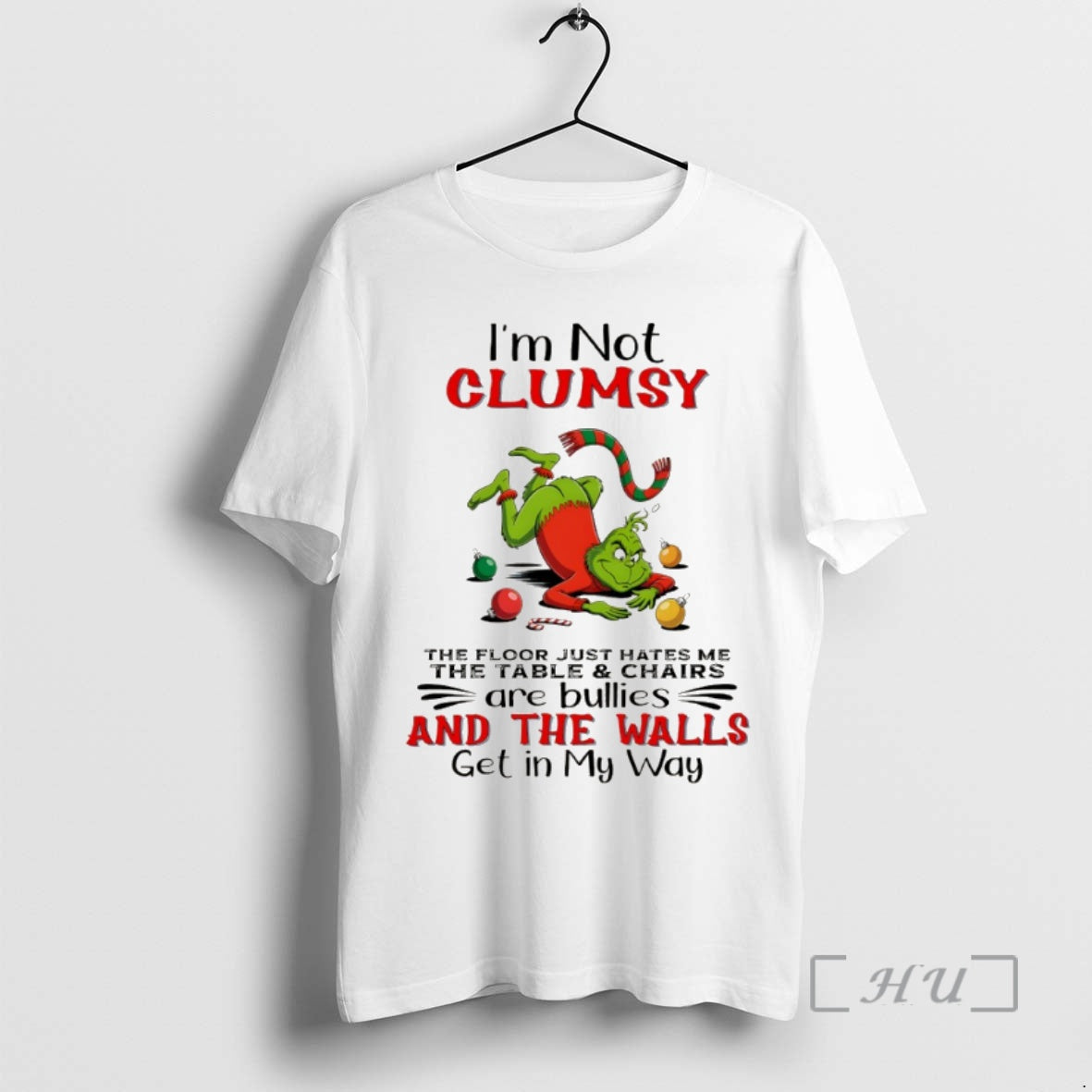 Officials Grinch Im Not Clumsy The Floor Just Hates Me The Table And Chairs Are T-Shirts, Hoodie, Sweatshirt
