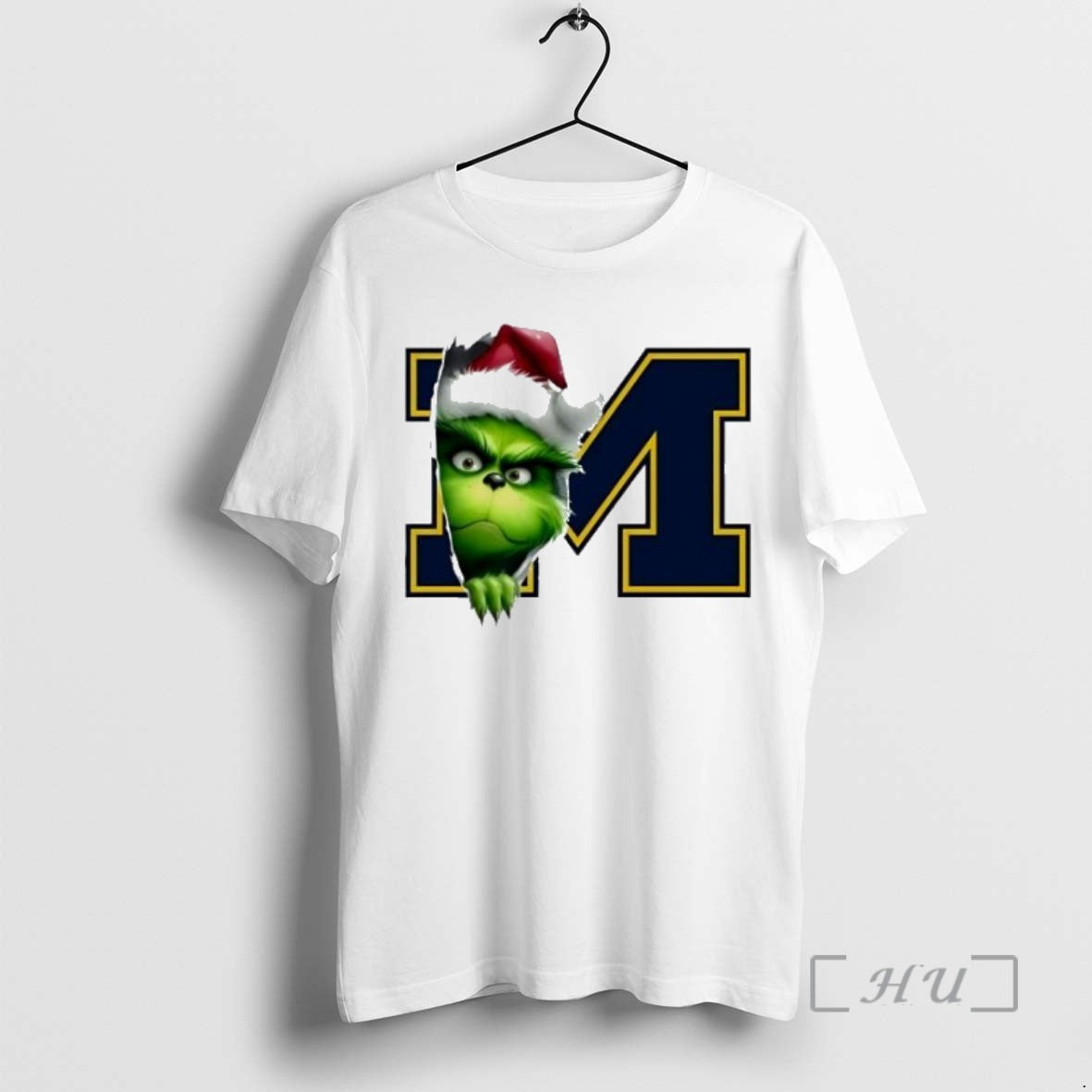 Officials Grinch Peeking Through Michigan Wolverines Christmas Holiday T-Shirts, Hoodie, Sweatshirt | InkNestWear.com
