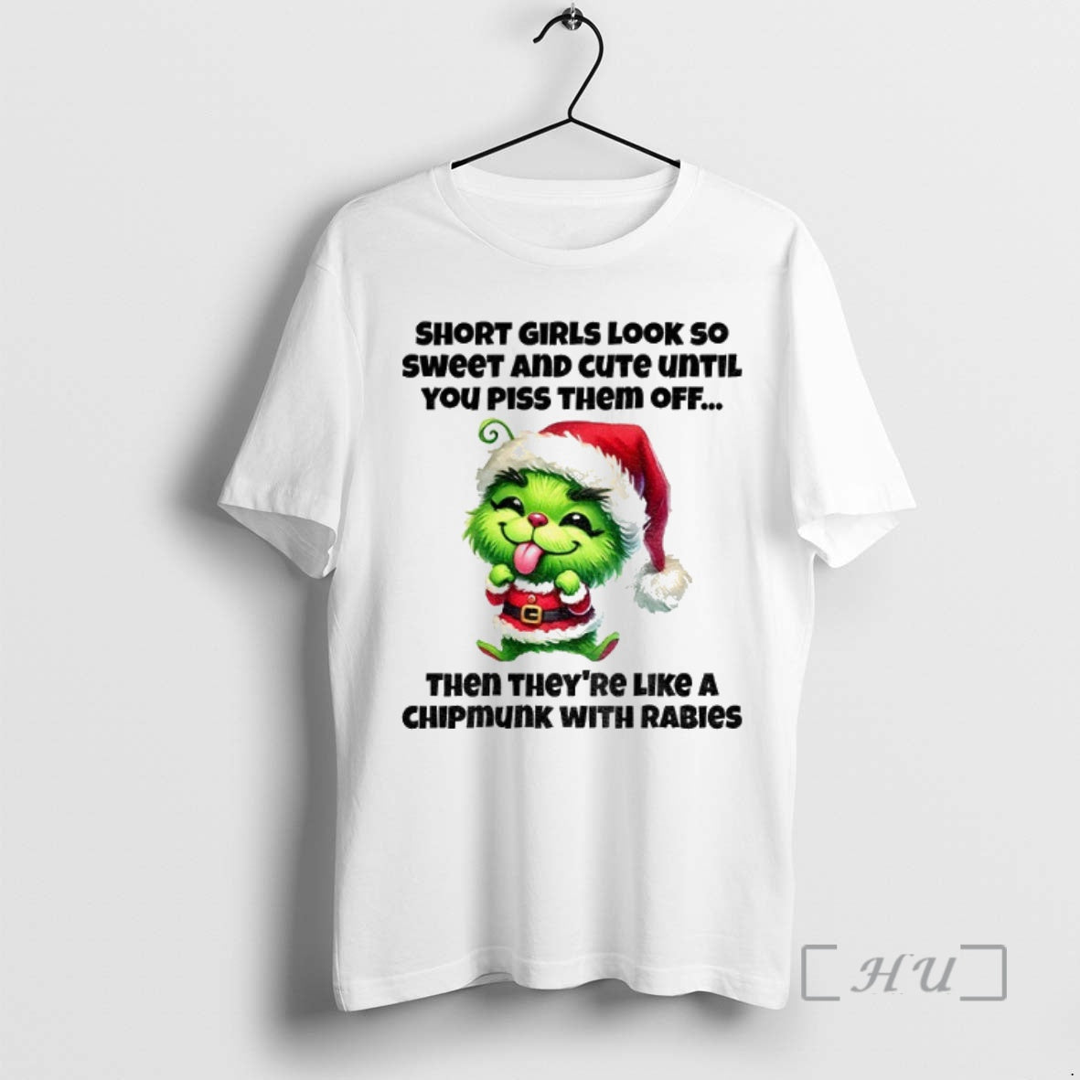 Officials Grinch Santa Claus Short Girls Look So Sweet And Cute Until You Piss Them T-Shirts, Hoodie, Sweatshirt