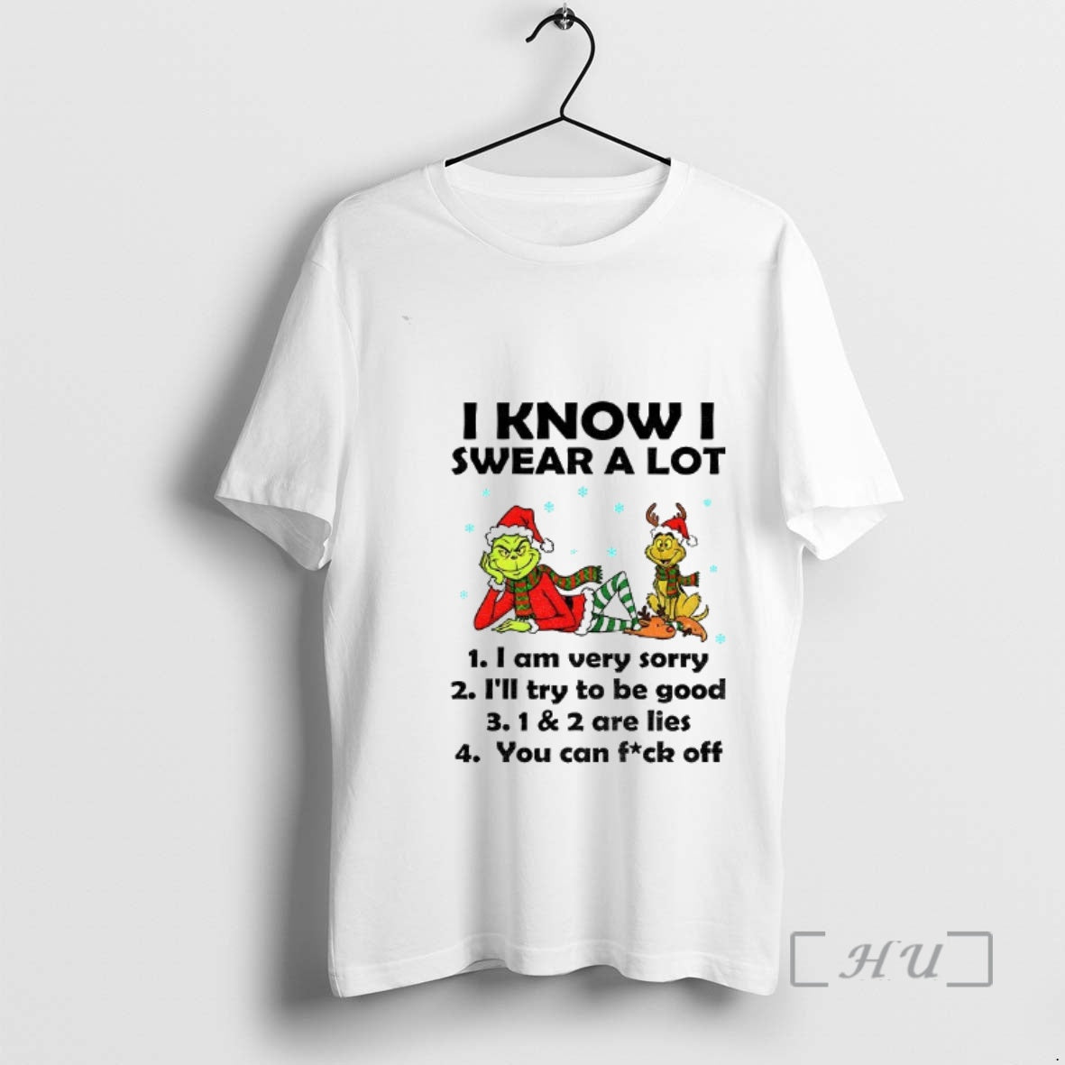 Officials Grinch And Max I Know I Swear A Lot I Am Very Sorry Ill T-Shirts, Hoodie, Sweatshirt | InkNestWear.com