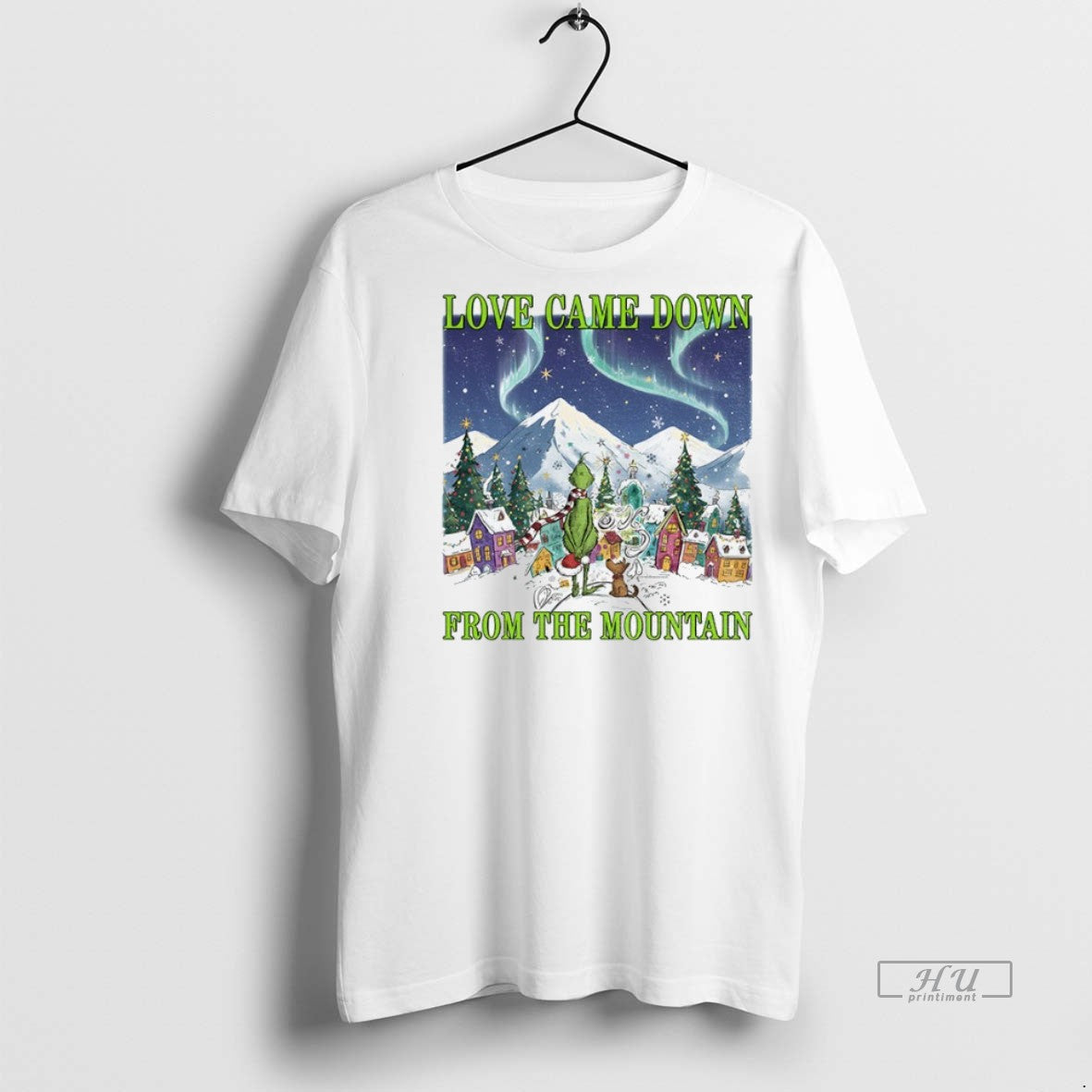 Officials Grinch And Max Love Came Down From The Mountain Merry Christmas Premium T-Shirts, Hoodie, Sweatshirt