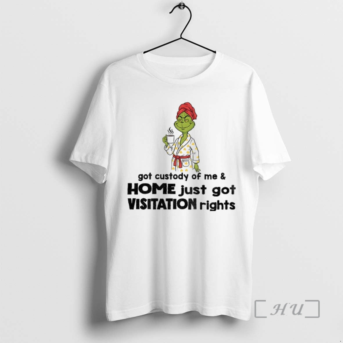 Officials Grinch Drink Coffee I Feel Like Work Got Custody Of Me And Home Just T-Shirts, Hoodie, Sweatshirt | InkNestWear.com