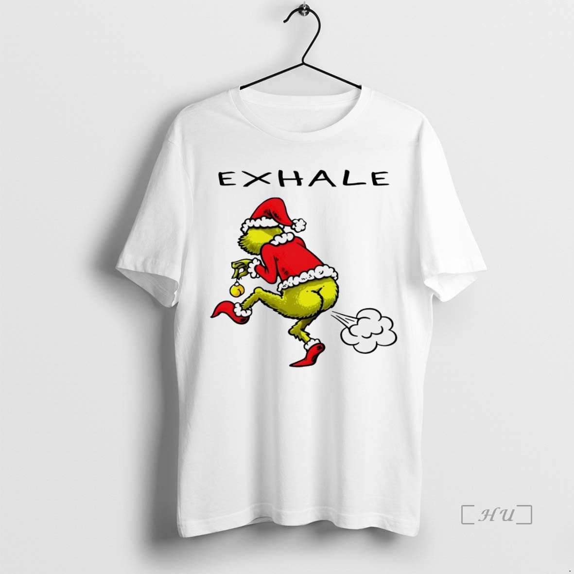 Officials Grinch Exhale Christmas White T-Shirts, Hoodie, Sweatshirt | InkNestWear.com