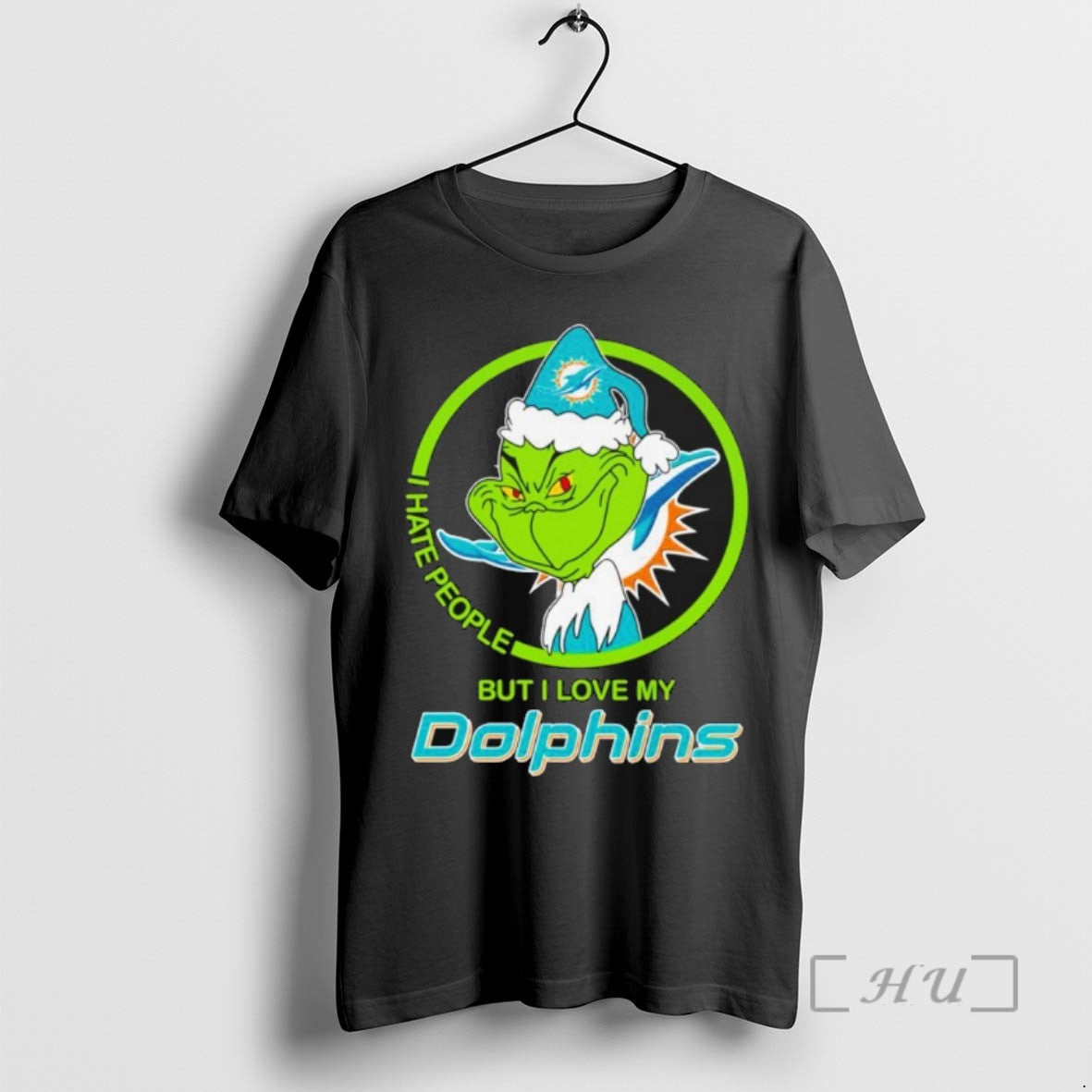 Officials Grinch I Hate People But I Love My Dolphins T Shirt Sweater