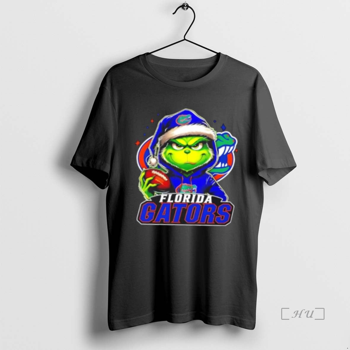 Officials Grinch Is Holding A Ball And Smiling At Florida Gators Fans Christmas Premium T-Shirts, Hoodie, Sweatshirt