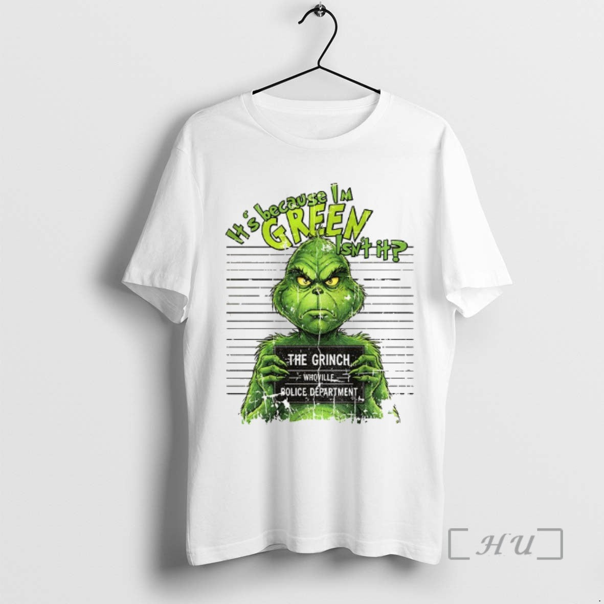 Officials Grinch Its Because Im Green Isnt It The Grinch Whoville Police Department Merry Christmas T-Shirts, Hoodie,...