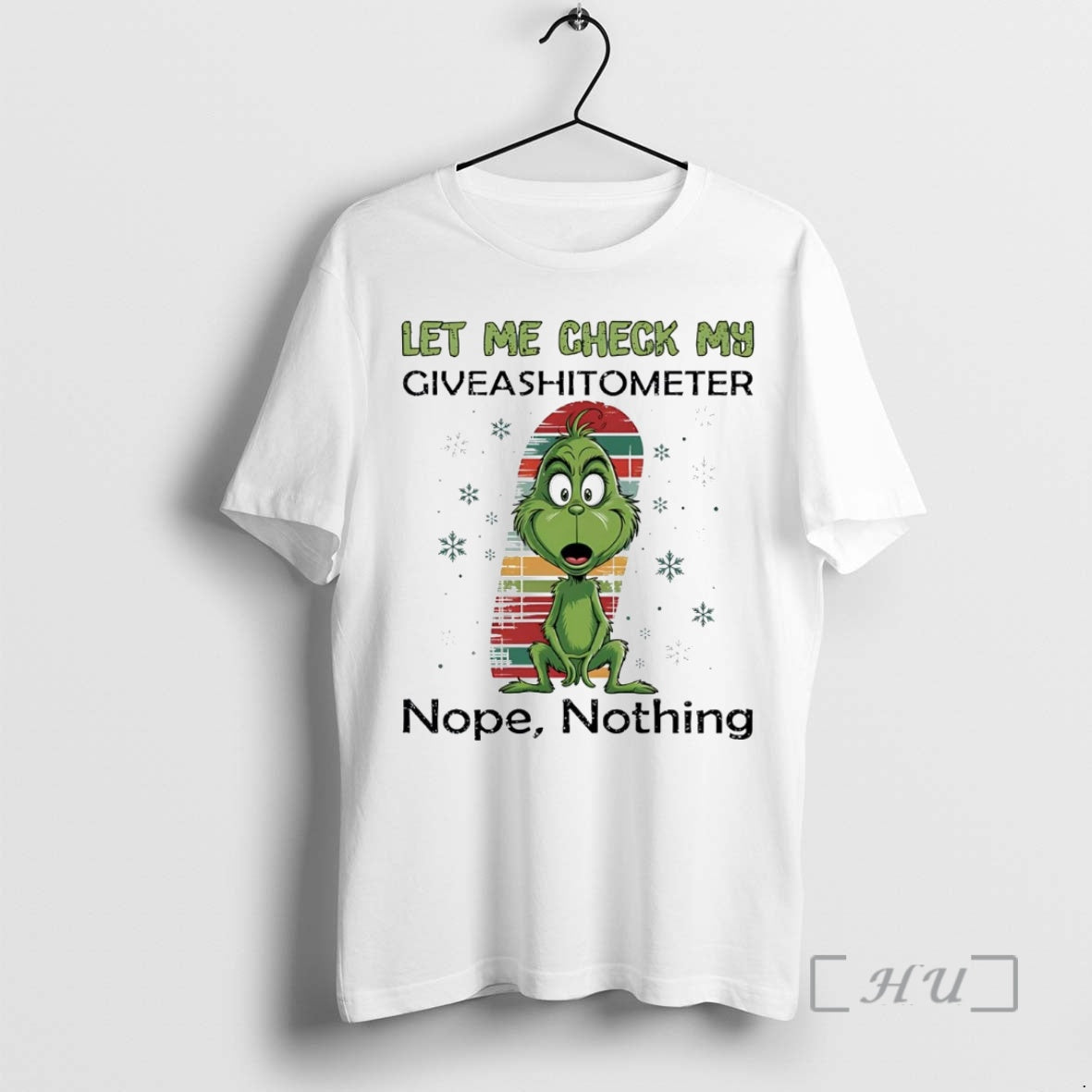 Officials Grinch Let Me Check My Giveashitometer Nope Nothing T-Shirts, Hoodie, Sweatshirt | InkNestWear.com