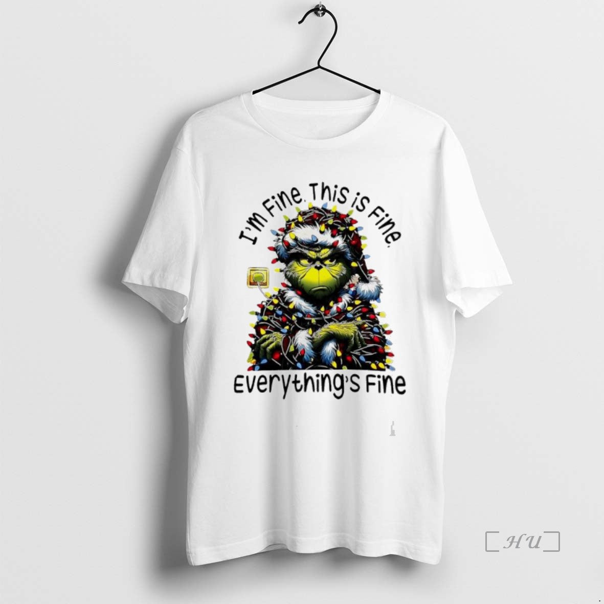 Officials Grinch Light Im Fine This Is Fine Everythings Fine T-Shirts, Hoodie, Sweatshirt | InkNestWear.com