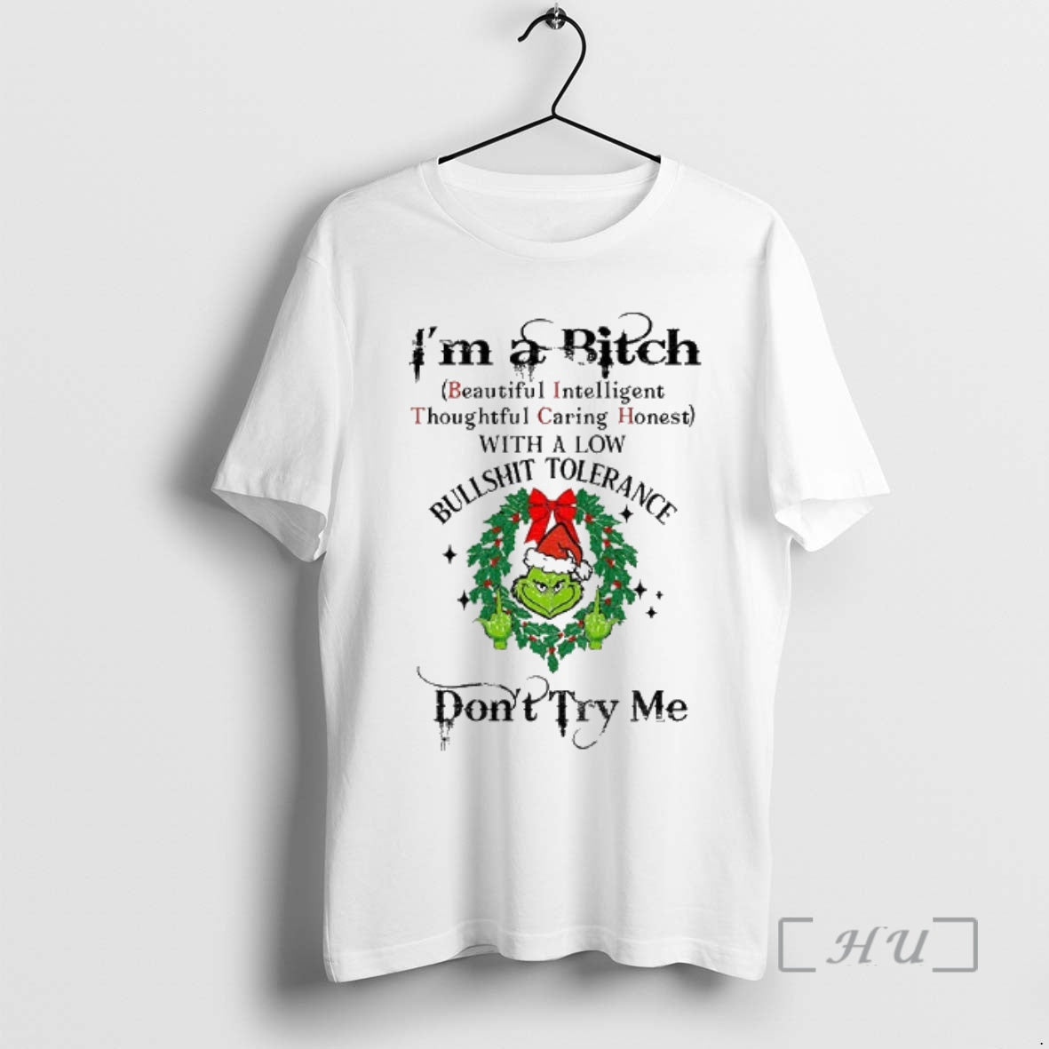 Officials Grinch Middle Finger Im A Bitch Beautiful Intelligent Thoughtful Caring Honest With A Low T-Shirts, Hoodie,...