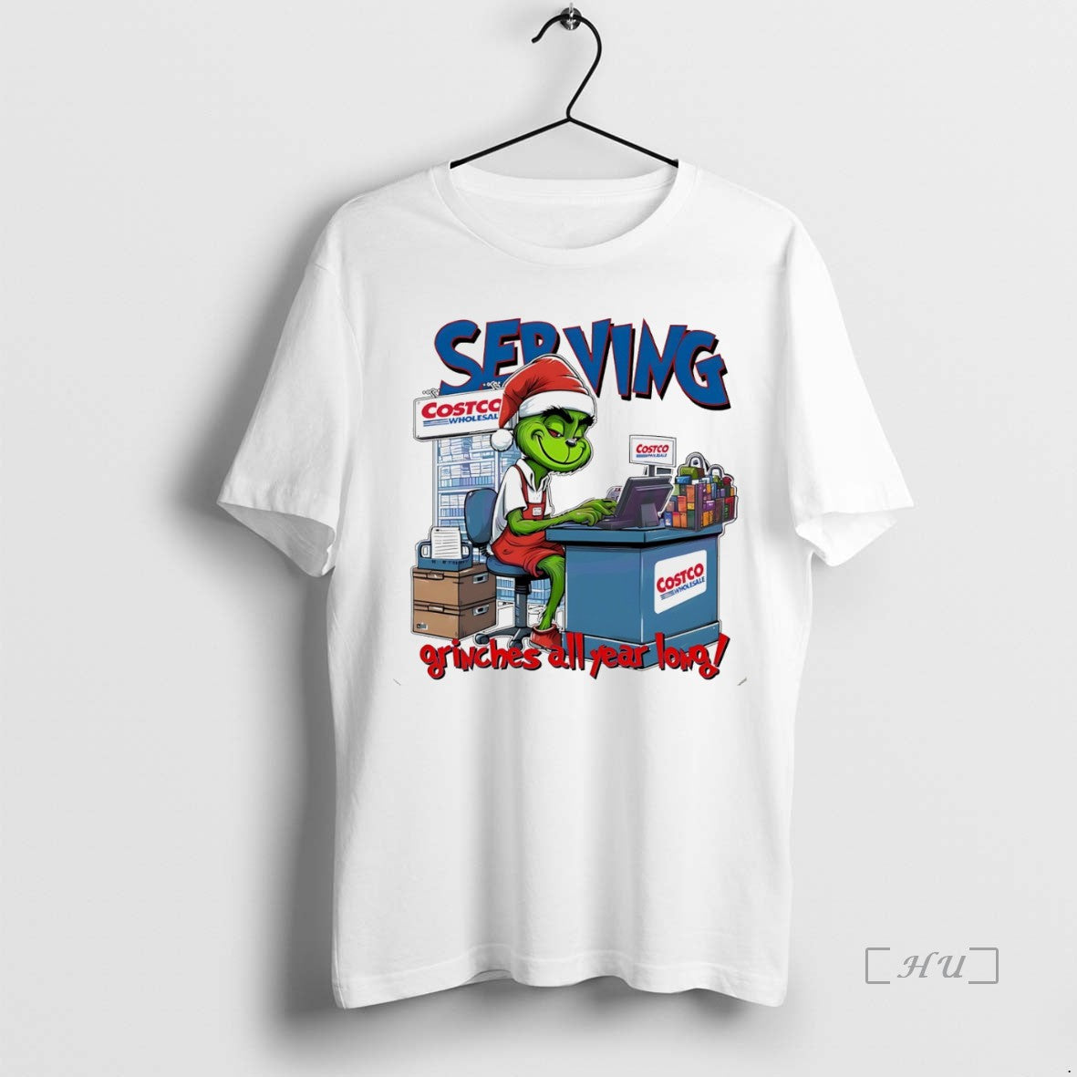 Officials Grinch Serving Grinches All Year Long Christmas Funny White T-Shirts, Hoodie, Sweatshirt | InkNestWear.com
