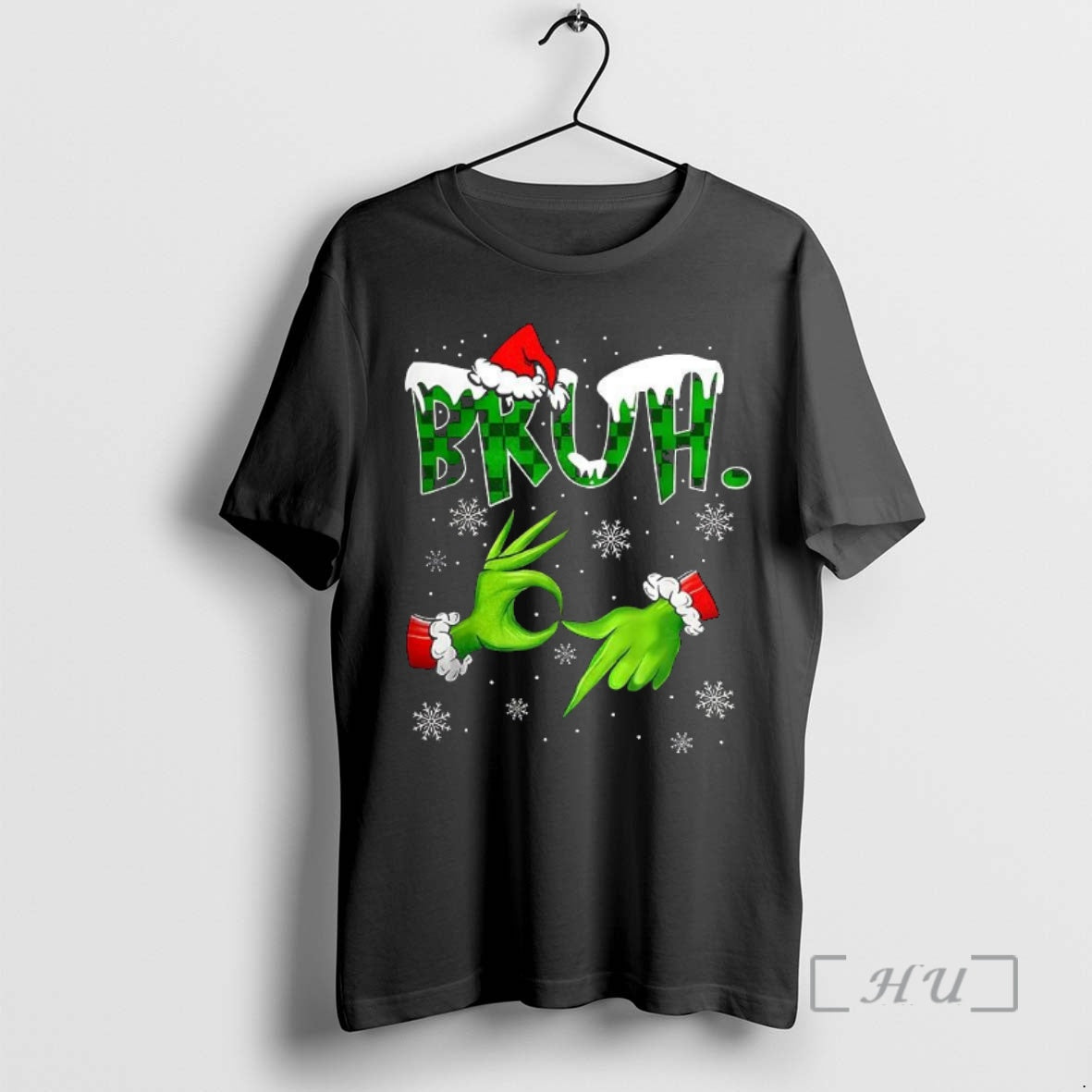 Officials Grinchs Hands Bruh 6 7 Meme Christmas T-Shirts, Hoodie, Sweatshirt | InkNestWear.com
