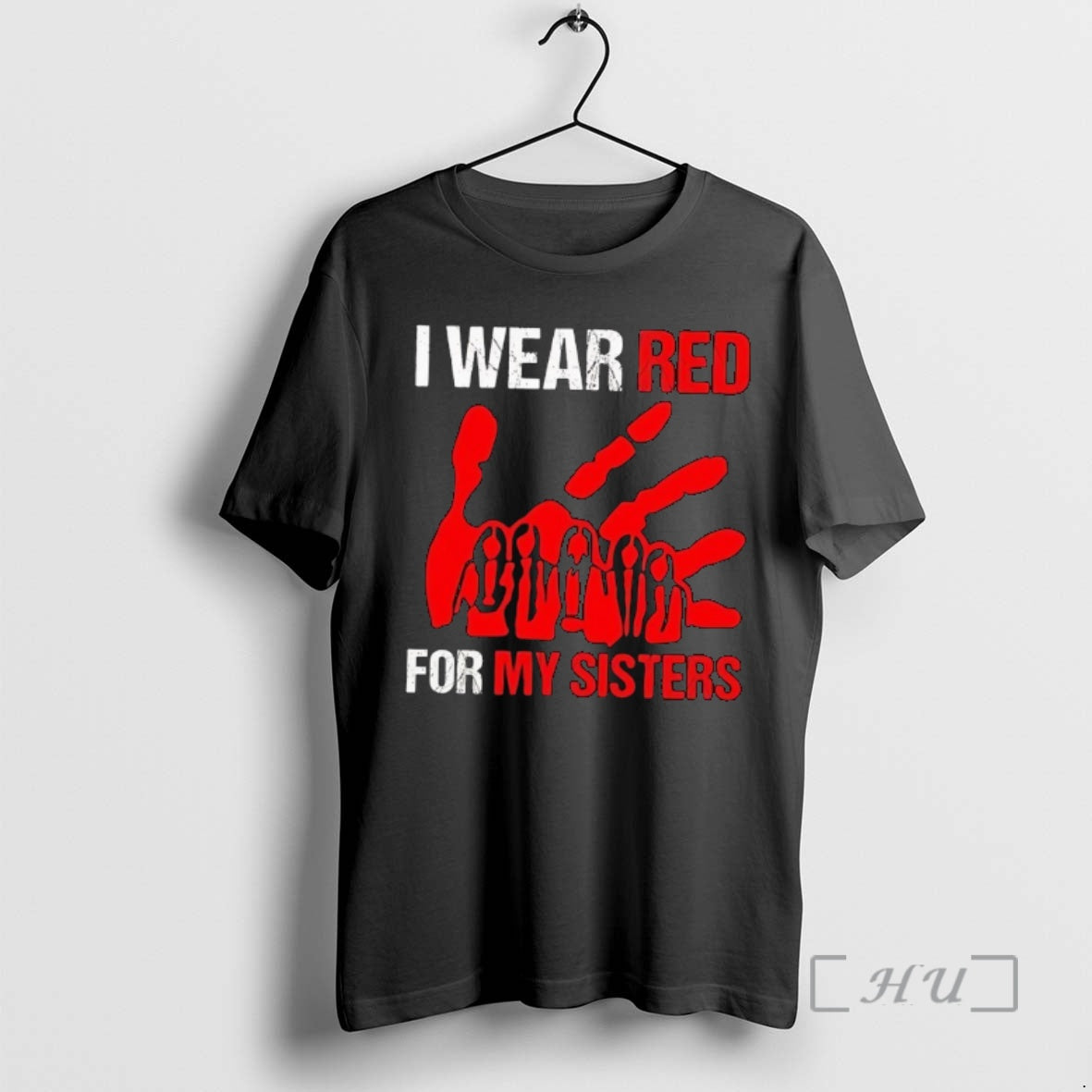 Officials Hand I Wear Red For My Sisters T-Shirts, Hoodie, Sweatshirt | InkNestWear.com