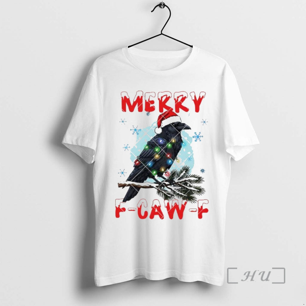 Officials Happy Christmas Black Raven String Light T-Shirts, Hoodie, Sweatshirt | InkNestWear.com
