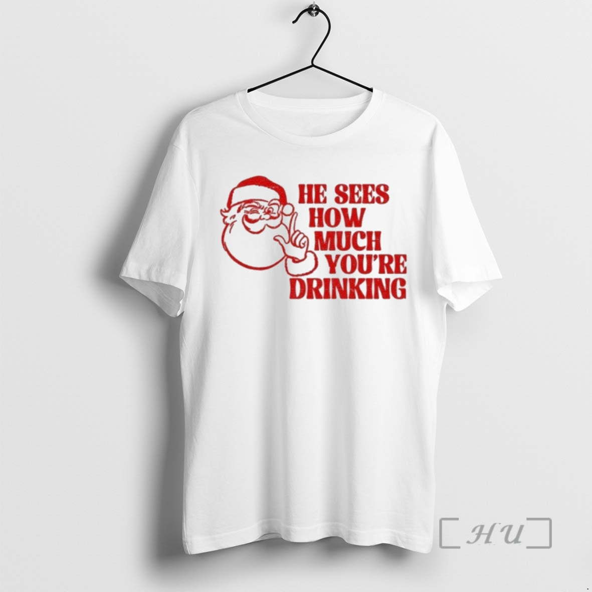 Officials He Sees How Much Youre Drinking Santa Xmas T-Shirts, Hoodie, Sweatshirt | InkNestWear.com