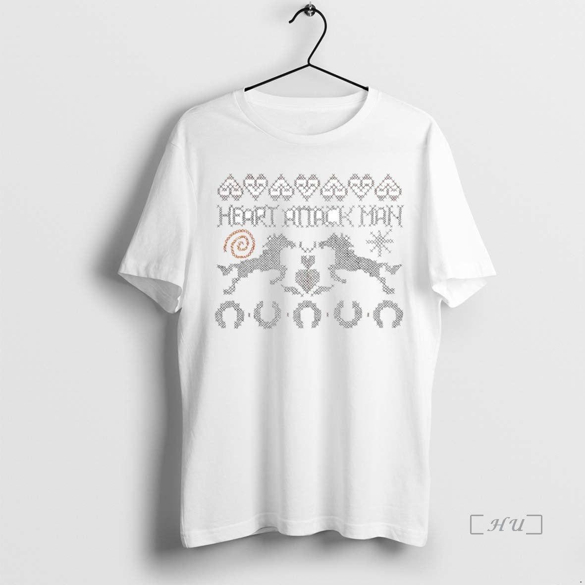 Officials Heart Attack Man Holiday 2025 Ugly Christmas Circle T-Shirts, Hoodie, Sweatshirt | InkNestWear.com