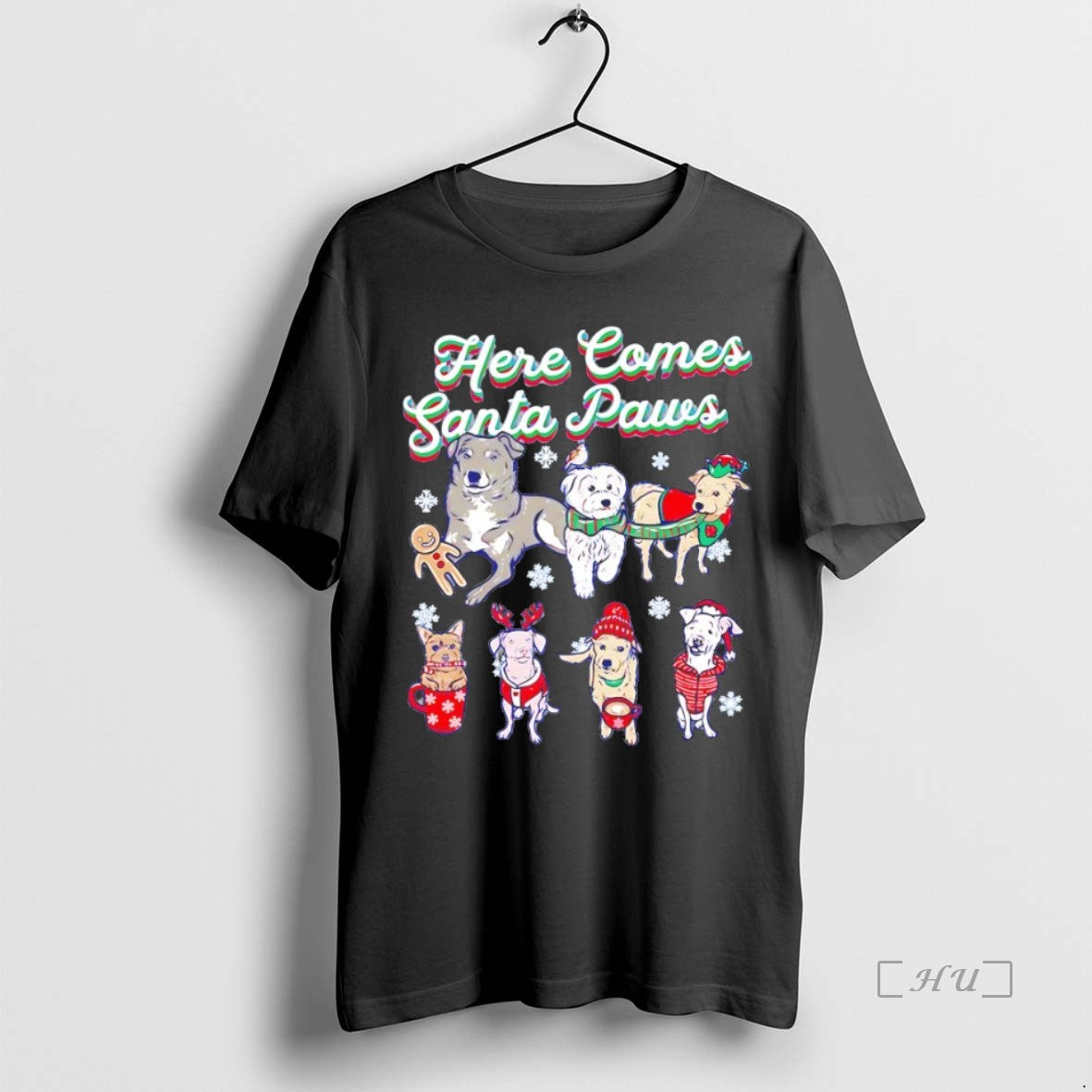 Officials Here Comes Santa Paws Christmas T-Shirts, Hoodie, Sweatshirt | InkNestWear.com