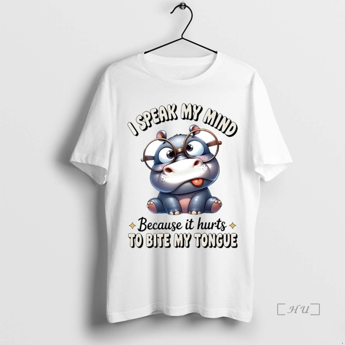 Officials Hippopotamus I Speak My Mind Because It Hurts To Bite My Tongue Premium T-Shirts, Hoodie, Sweatshirt