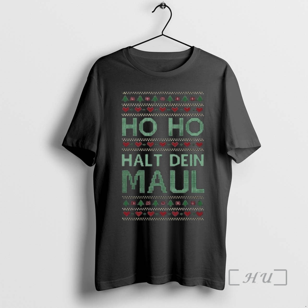 Officials Ho Ho Halt Dein Maul Ugly Christmas T-Shirts, Hoodie, Sweatshirt | InkNestWear.com
