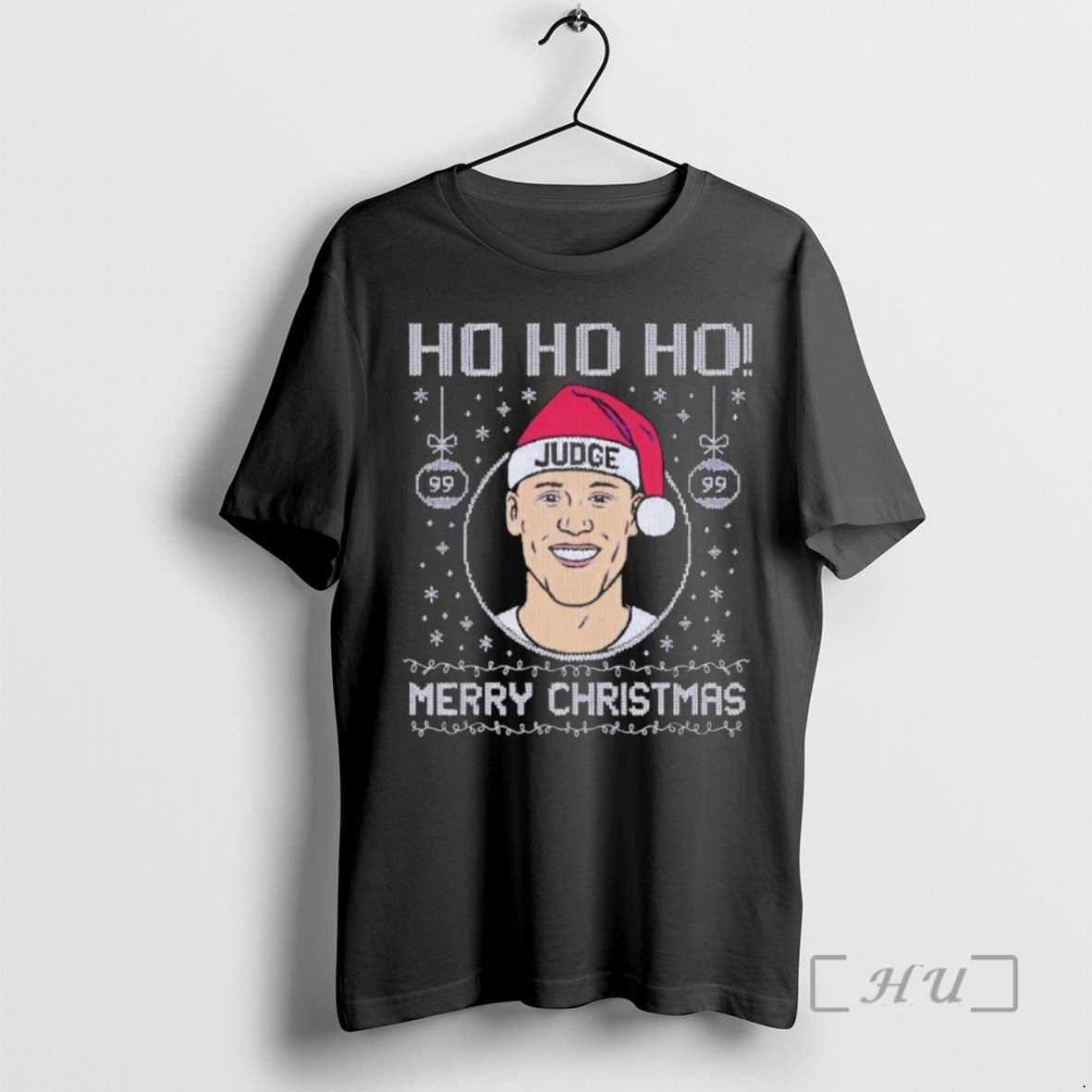 Officials Ho Ho Ho Merry Christmas Aaron Judge Ugly Christmas T-Shirts, Hoodie, Sweatshirt | InkNestWear.com