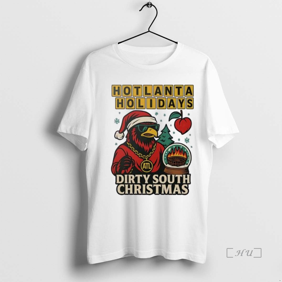 Officials Hotlanta Holidays Dirty South Christmas Ornaments White T-Shirts, Hoodie, Sweatshirt | InkNestWear.com