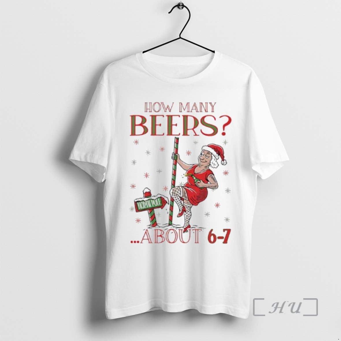 Officials How Many Beers About 6 7 North Pole Mrs Clause Ugly Premium T Shirts Hoodie, Sweatshirt | InkNestWear.com