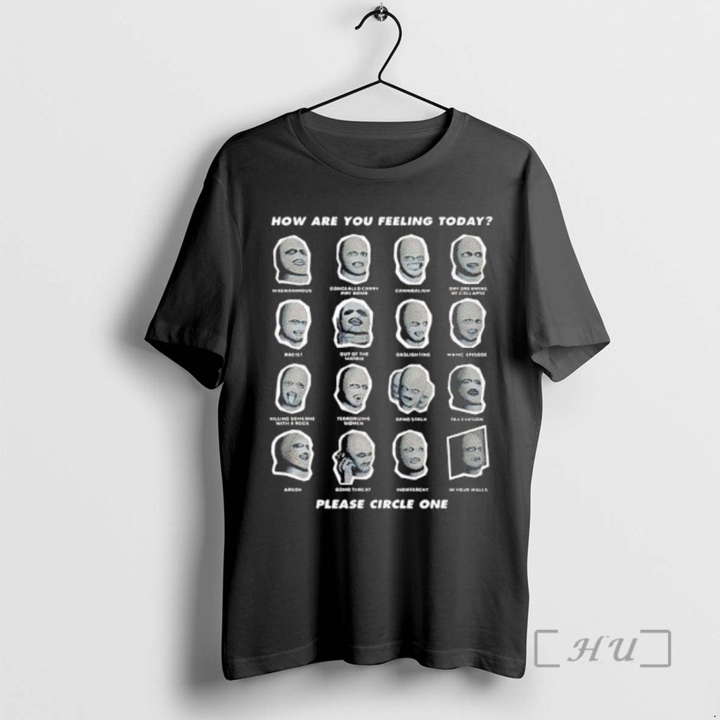 Officials How Are You Feeling Today Please Circle One Mask T-Shirts, Hoodie, Sweatshirt | InkNestWear.com