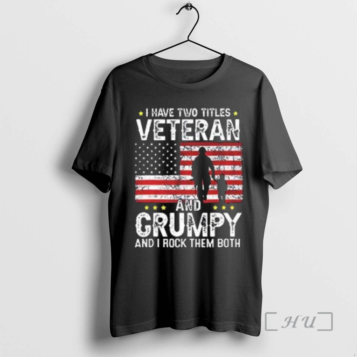 Officials I Have Two Titles Veteran And Grumpy And I Rock Them Both Retro Premium T-Shirts, Hoodie, Sweatshirt
