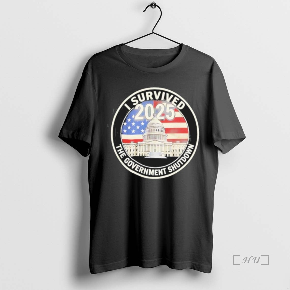 Officials I Survived The Government Shutdown 2025 American Flag T-Shirts, Hoodie, Sweatshirt | InkNestWear.com